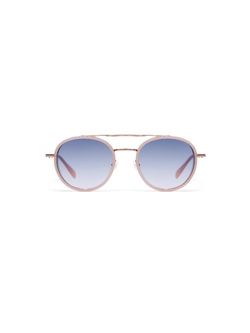 New Gigi Studios Unisex Sunglasses Pink Round Metal Frame CAPRI 9 52